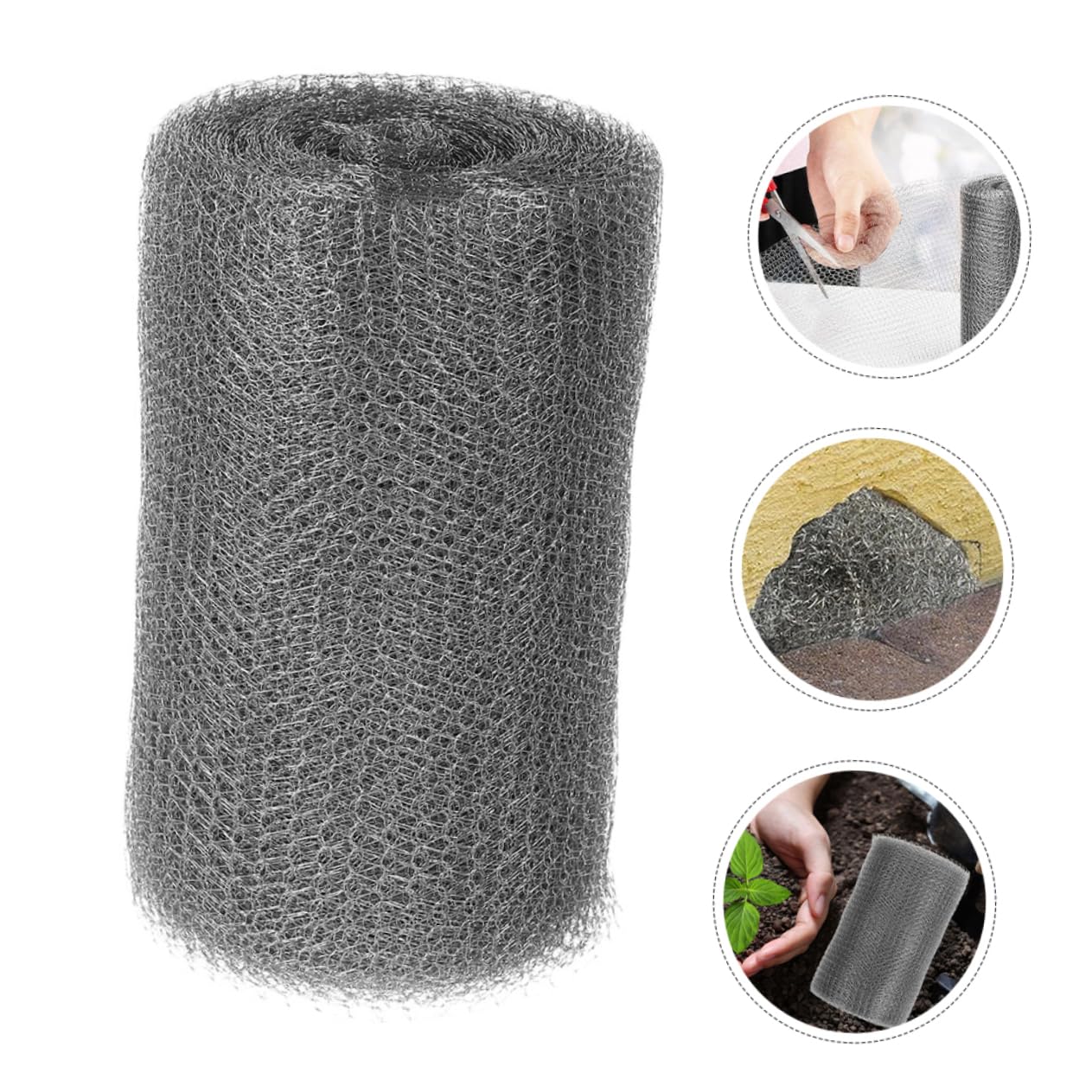 Gatuida Flexible Mesh Roll Feet Wire Mesh Fabric Metal Screen for Ventilation Cabinet Door