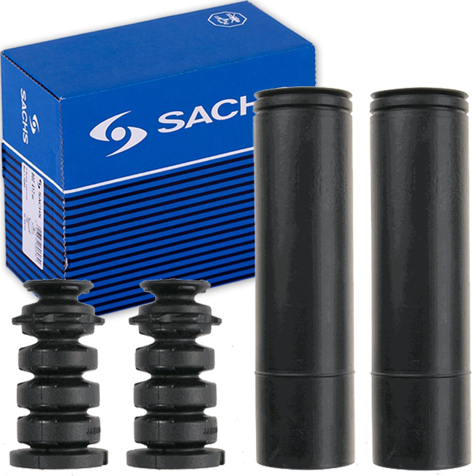 2x Sachs Stoßdämpfer hinten+Domlager+Service Kit | 2x 315 143 + 2x 802 579 + 900 233 Kompatibel mit Twingo II (CN0_)