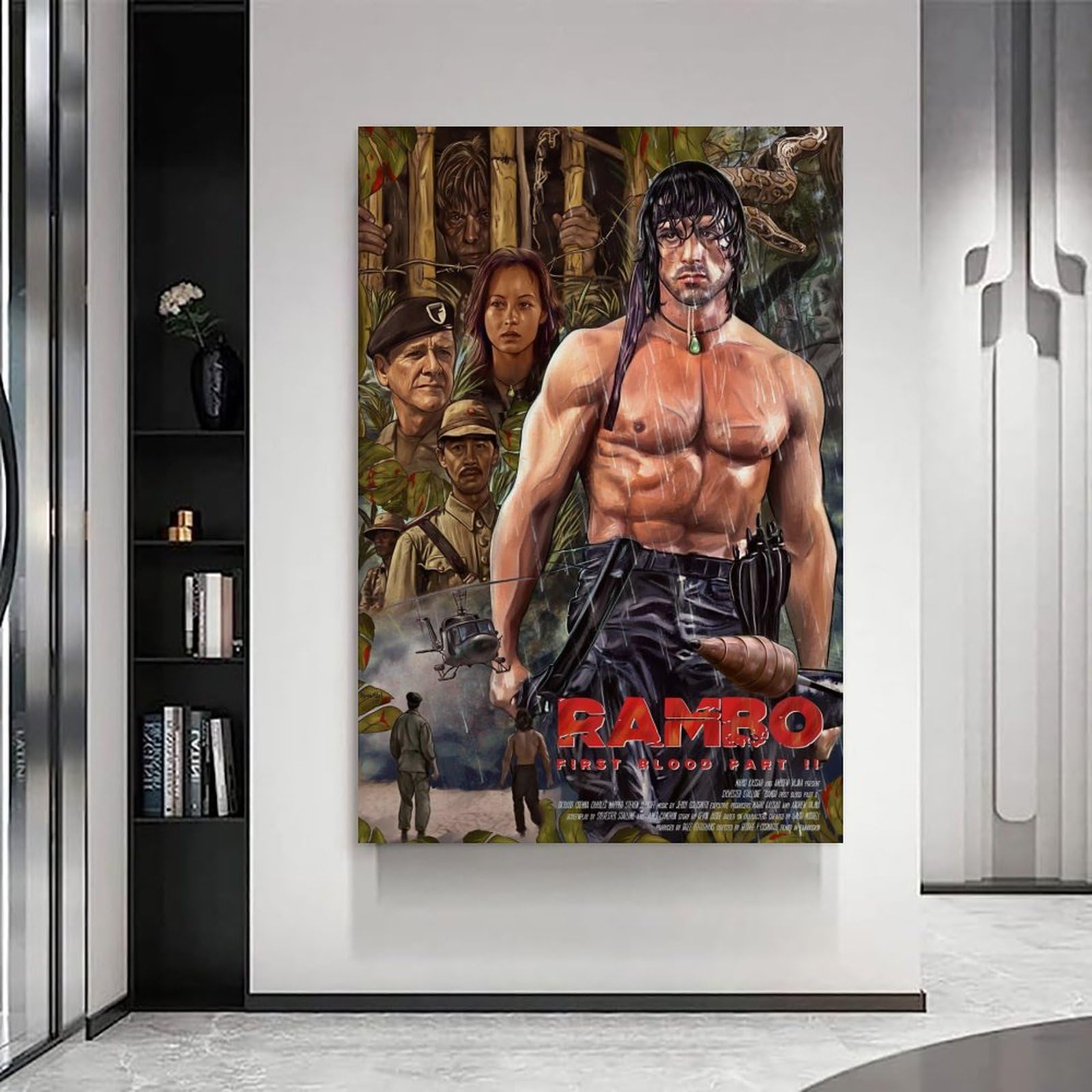 Amazon.co.jp: ランボー 怒りの脱出 Part2 ポスター ポスター装飾絵画