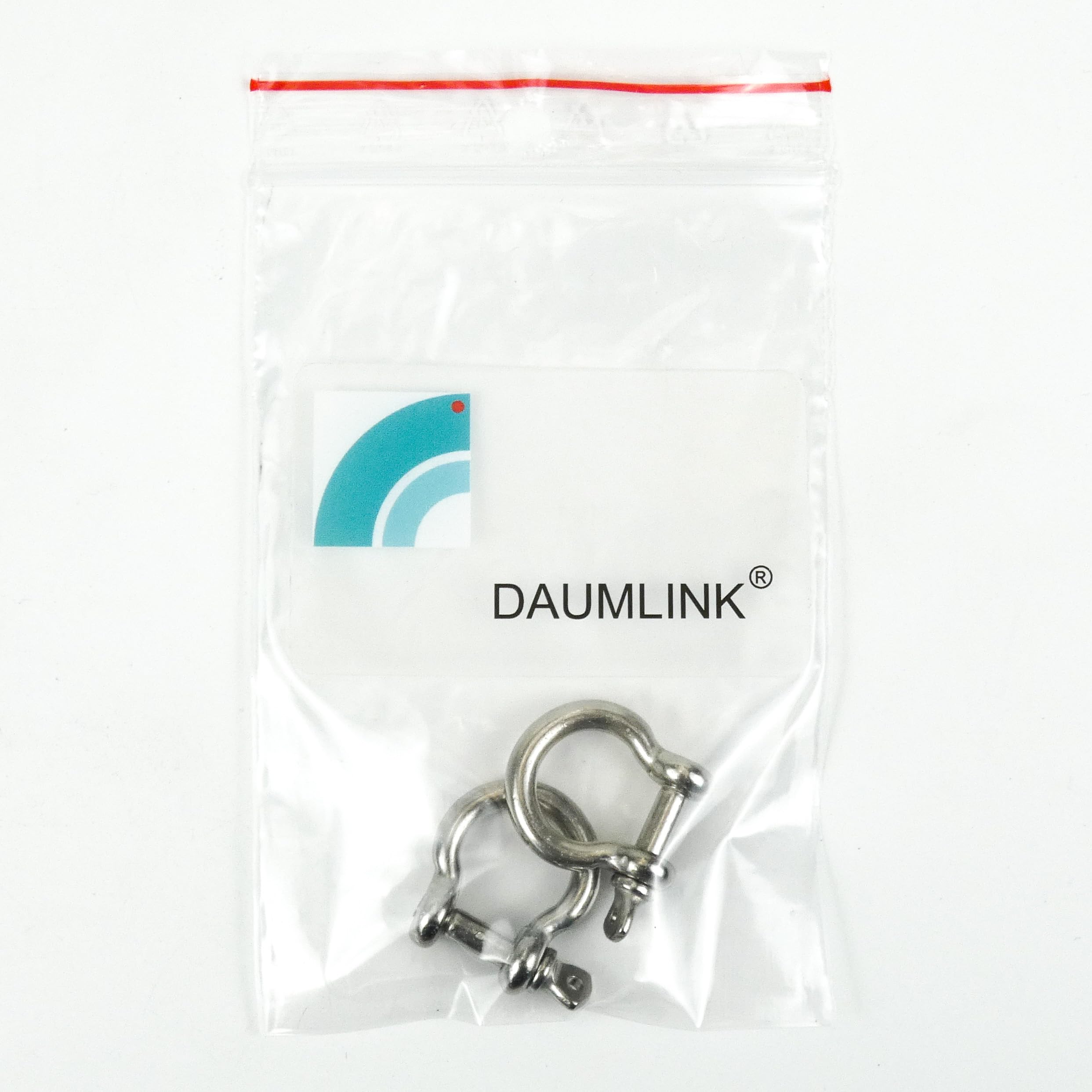 DAUMLINK 2x Geschweifte Rundschäkel – Edelstahl A4/Aisi 316, 6 Mm, Verbinder Für Ketten & Tampen An Ösen