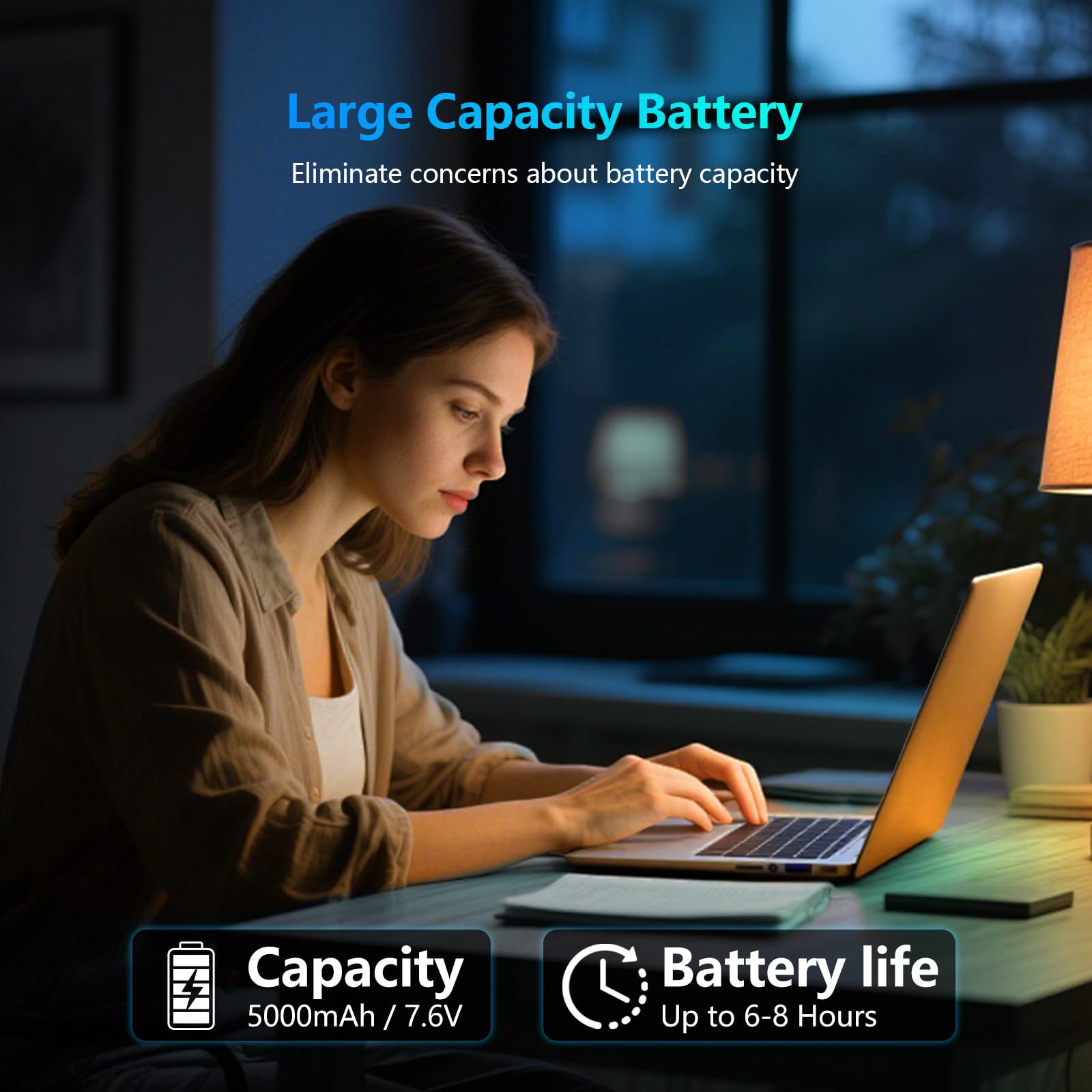 Ordenador Portátil 15,6 Pulgadas con Office 365, 16GB RAM 1 TB SSD Celeron N95, PC Portátil 1920 * 1080 FHD WiFi5, Computadora Portátil con Touch ID y Teclado retroiluminado de tamaño Completo