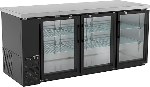 Krollen Industrial UBB-378-G-HC 25.8 cu ft Beverage Cooler Black