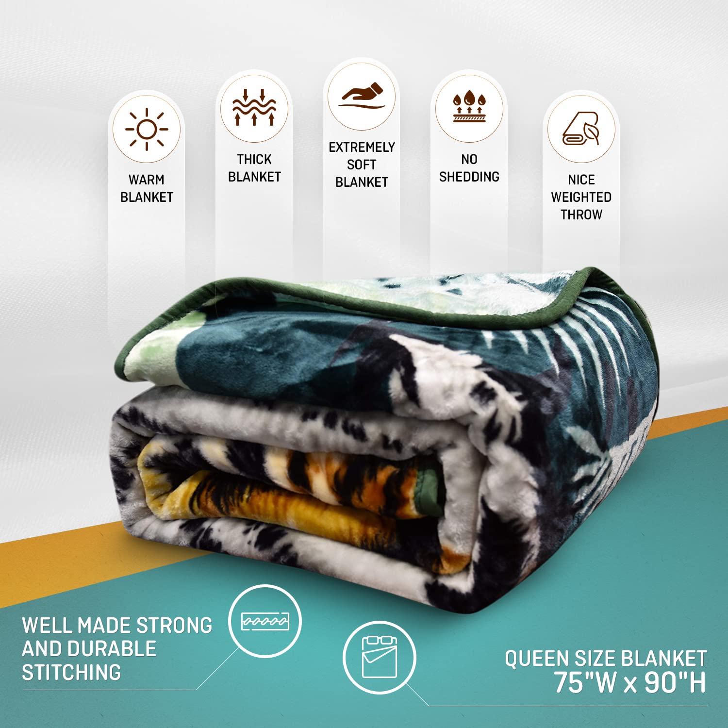Premium Hiyoko Tiger Blanket - Faux Fur Throw Blanket, Korean Mink Fleece 75”x90” Bed Blankets Queen Size as curated from verified buyer selections