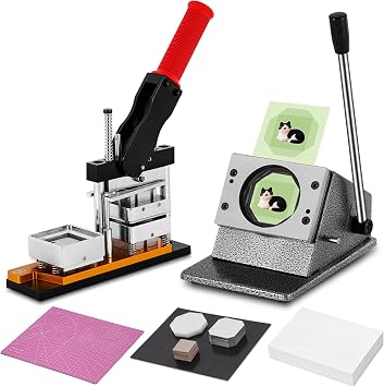 2X2inch Square Magnet Maker Kits DIY Fridge Magnets Maker machines Square Magnets Press with Paper Cutter&200 Sets Magnets Supplies