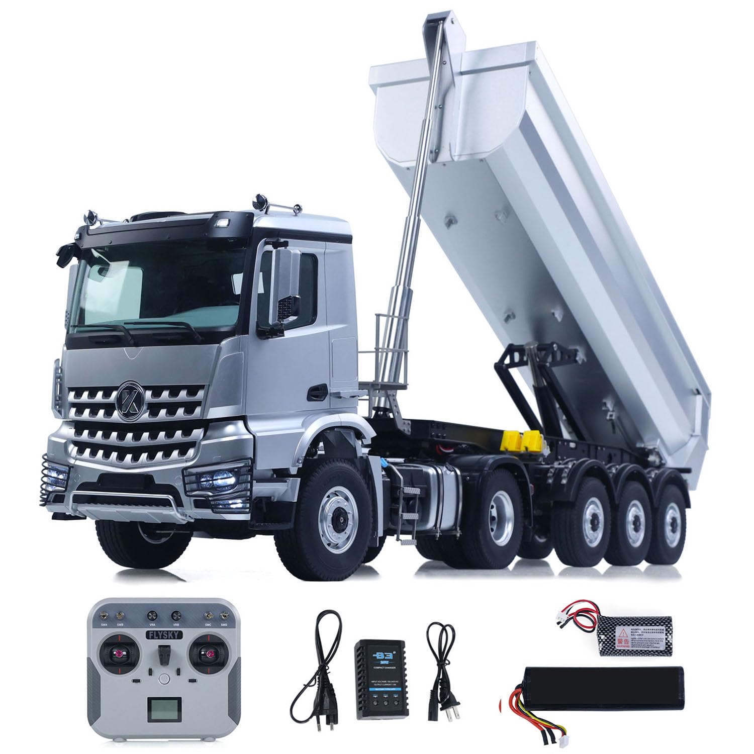TOUCAN RC HOBBY 1 14 Kabolite RTR Car 4X4 RC Tractor Truck 3Axles Electric Lifting Dump Trialer for