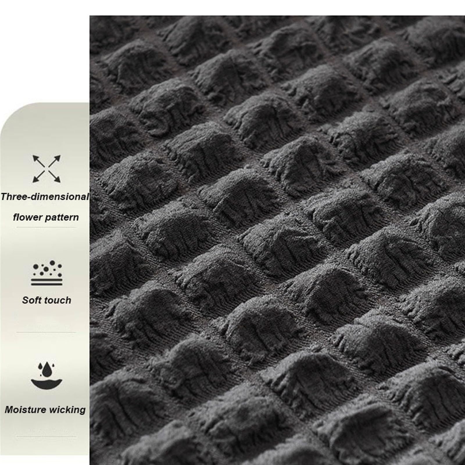 Copridivano elasticizzato per divano a 3 cuscini, lavabile, morbido, verde, 90 x 140 cm, ideale per arredamento del soggiorno e proprietari di animali domestici
