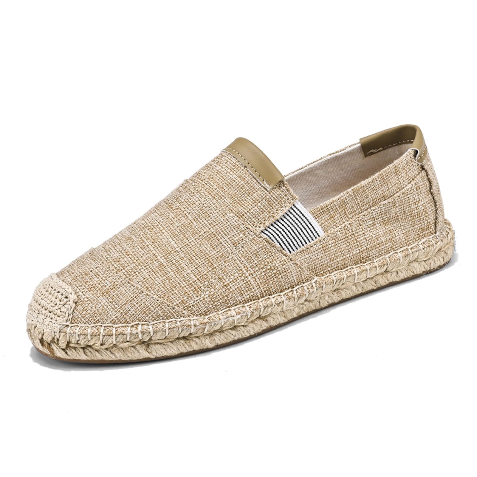 Generisch Męskie buty rekreacyjne, oddychające, lniane, stylowe, espadryle, buty wędkarskie, do noszenia na co dzień