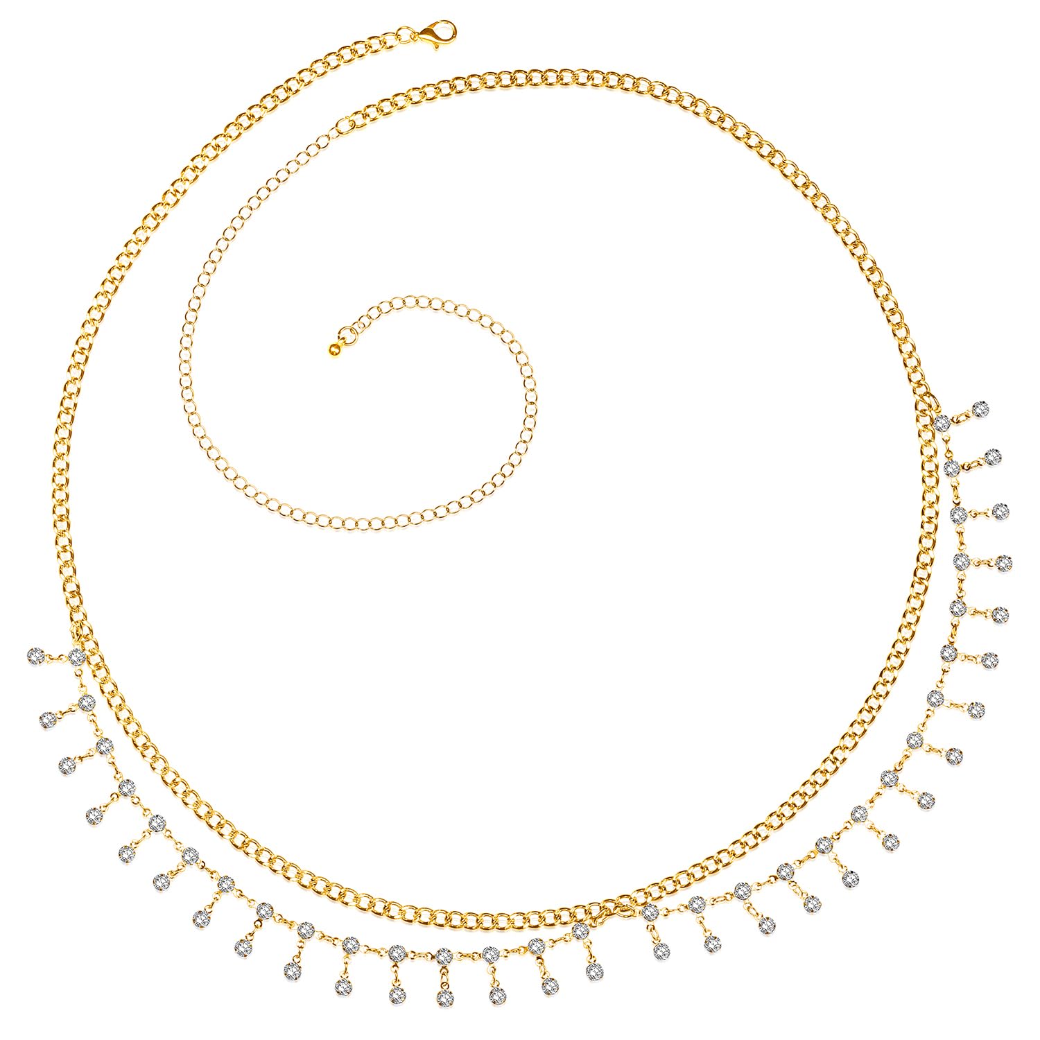 MultiLayer Body Chain Summer Beach Belly Chain Kamarbandh Waist Chain Dress Belt Jewellery for Women Girls