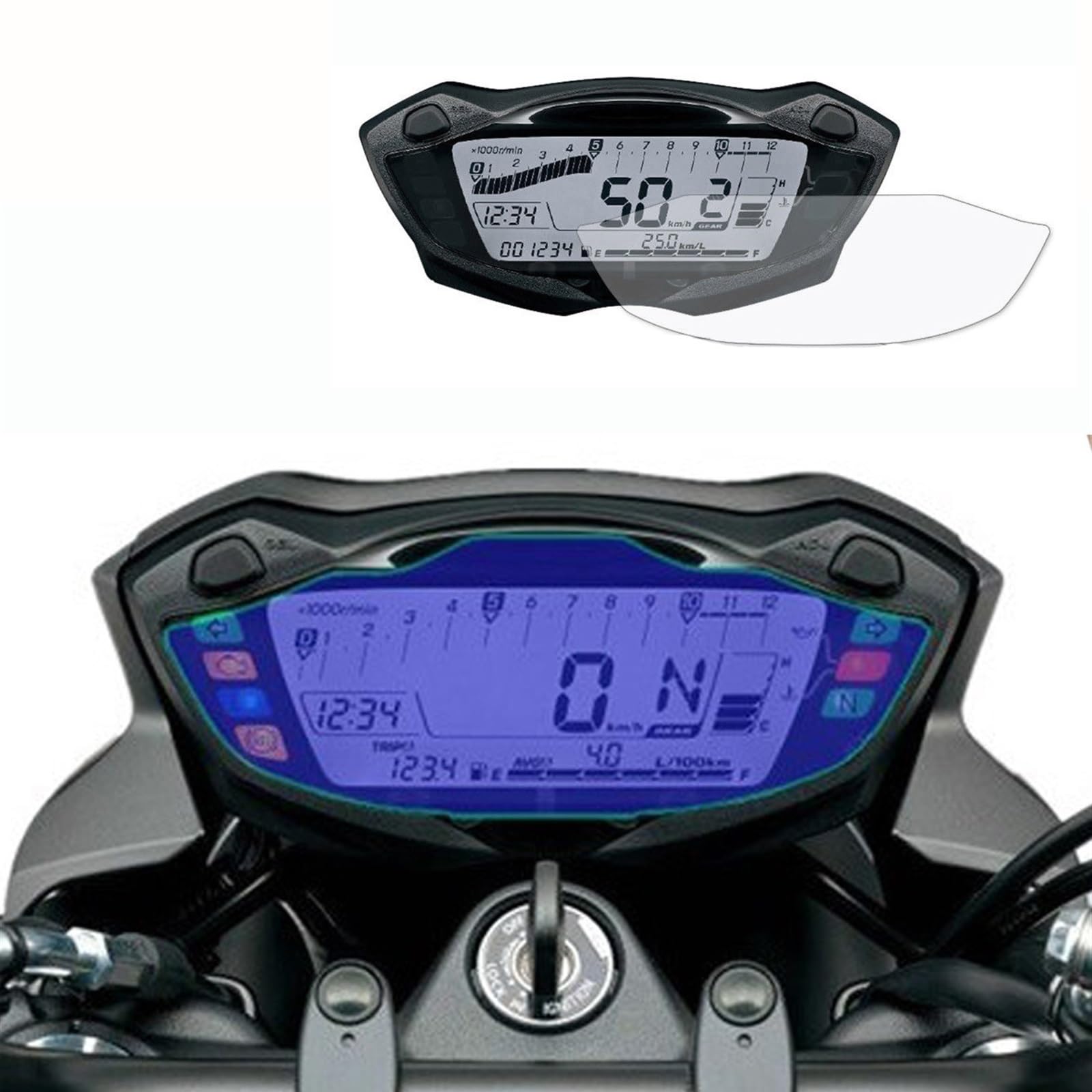 Film TPU de tableau de bord pour rouler en Suzuki GSX-S750 sans rayures