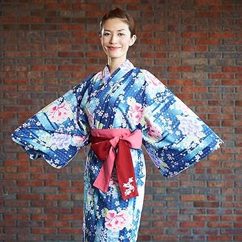 着物24　大輪の牡丹柄単衣着物・浴衣　青紫　綿絽　新品　身丈165裄丈67 着物24 大輪の牡丹柄単衣着物・浴衣 青紫 綿絽 新品 身丈165裄丈67