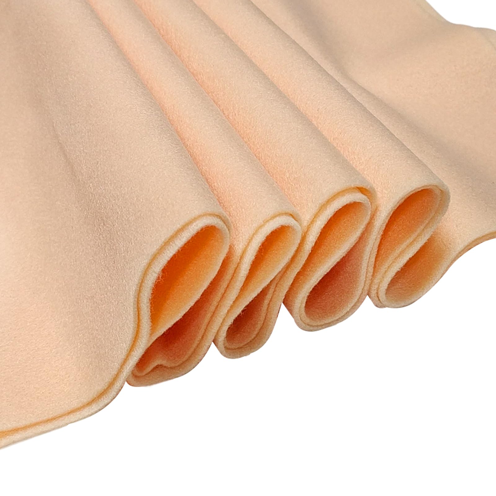 Jtnohx Apricot Colour Felt Fabric, 1.4Mm Felt Sheets For Crafts, 90X90cm Soft Craft Fabric For Art And Sewing Projects (Apricot)