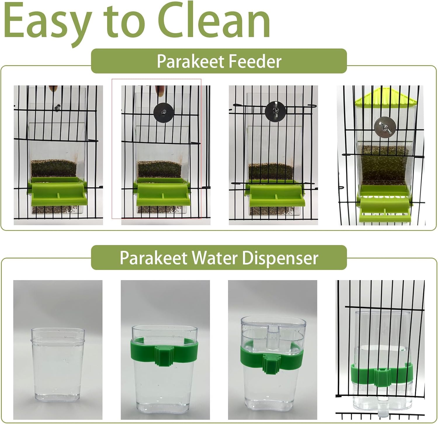 Automatic No Mess Bird Feeder Water Dispenser Set image 5
