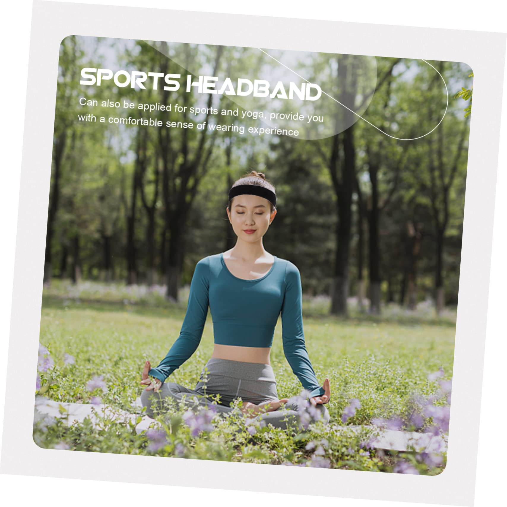 Sosoport 20piezas Diademas Deportivas Absorbentes De Sudor Bandas Elásticas para Gimnasio y Yoga Cómodas y Flexibles para Ejercicio Al Aire y Actividades Deportivas
