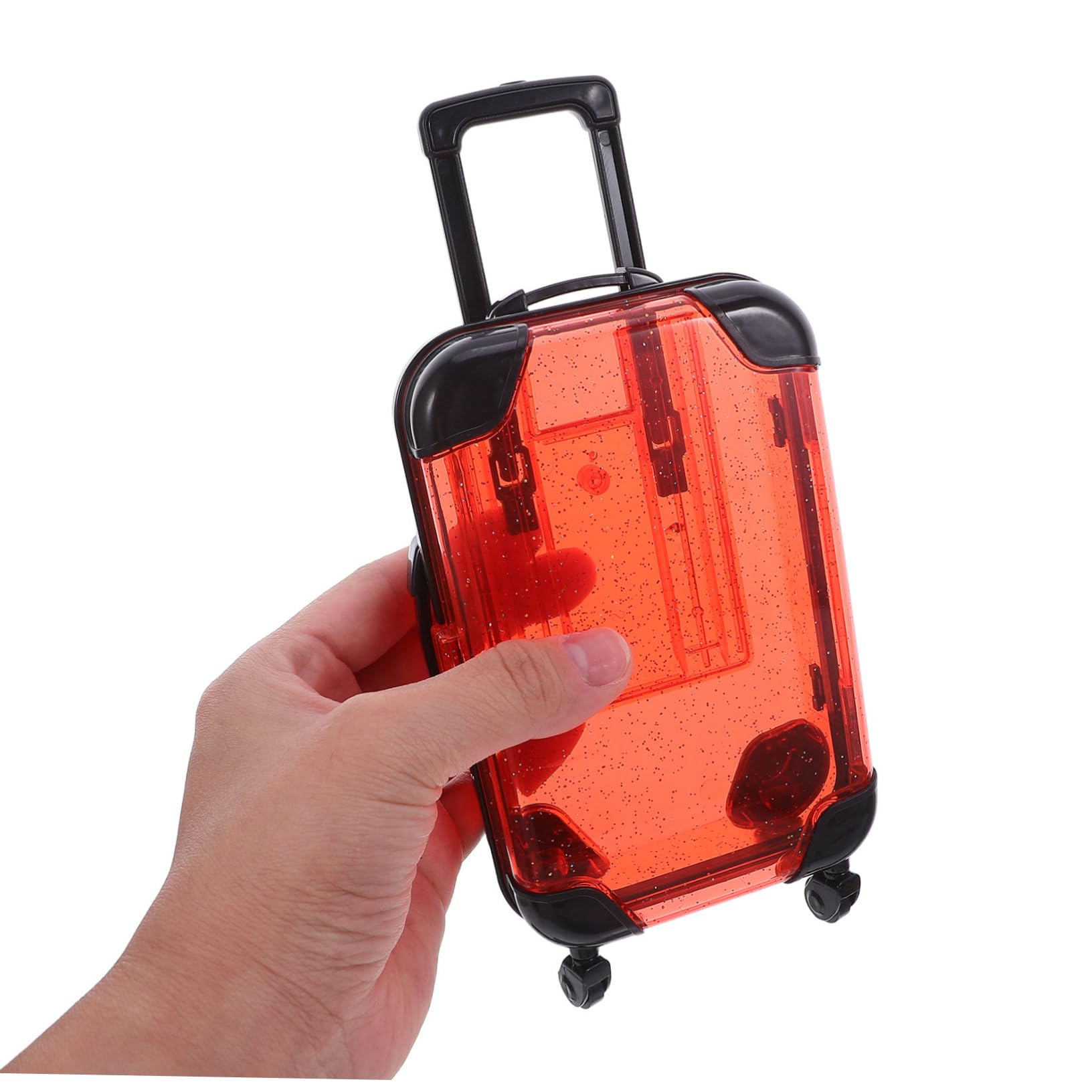 5 Pezzi Valigia Per Trolley Per Giocattolo Da Viaggio Playset Valigia Con Rotelle Per Giocattolo