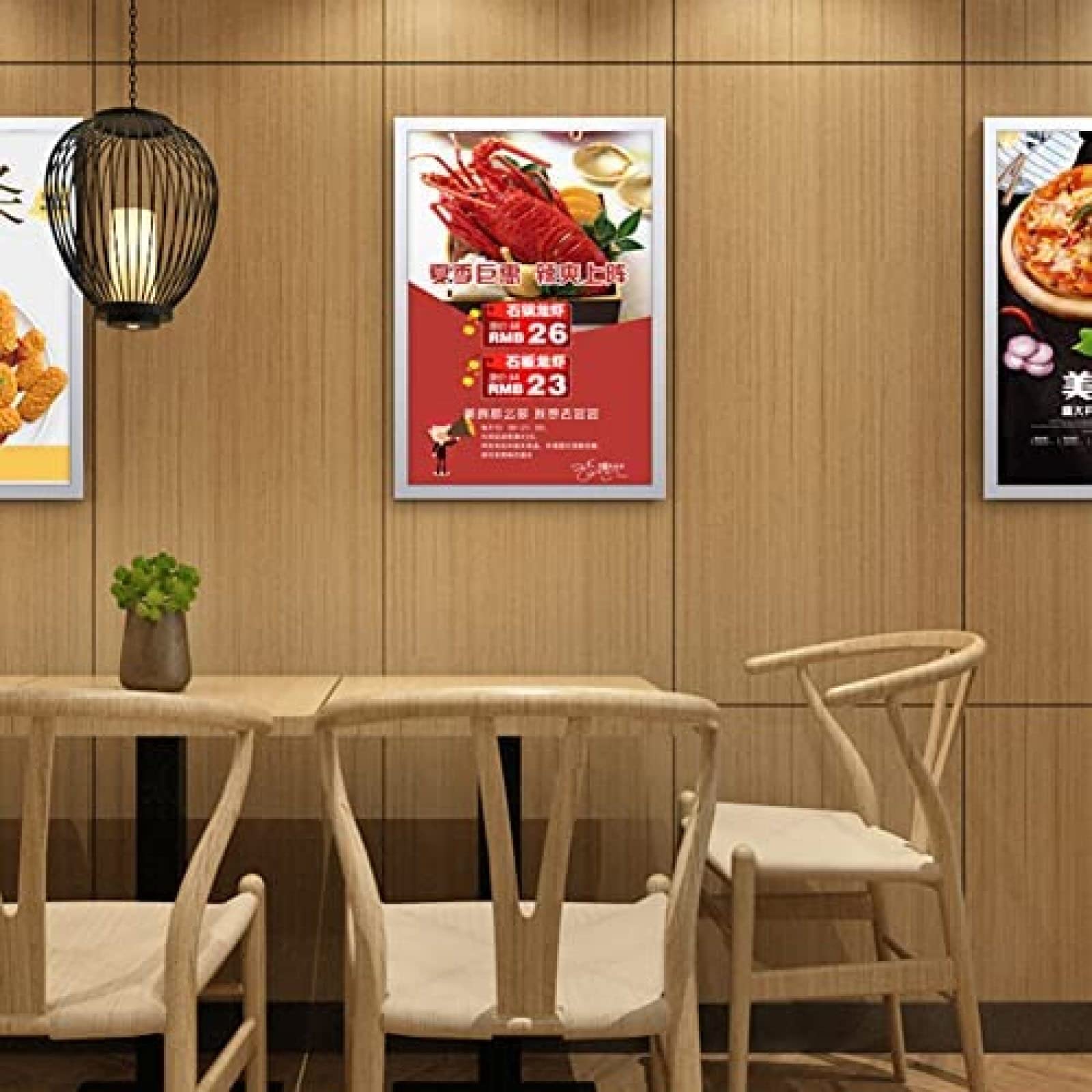 DIE Magnetic Sign Holder Self-Adhesive Plastic Display Frame Window Sign For Menu, Poster, Notice, Picture, For Wall, Door, Business & Store Sign Holders,5pack,60x80cm/23 x31,Constructive23