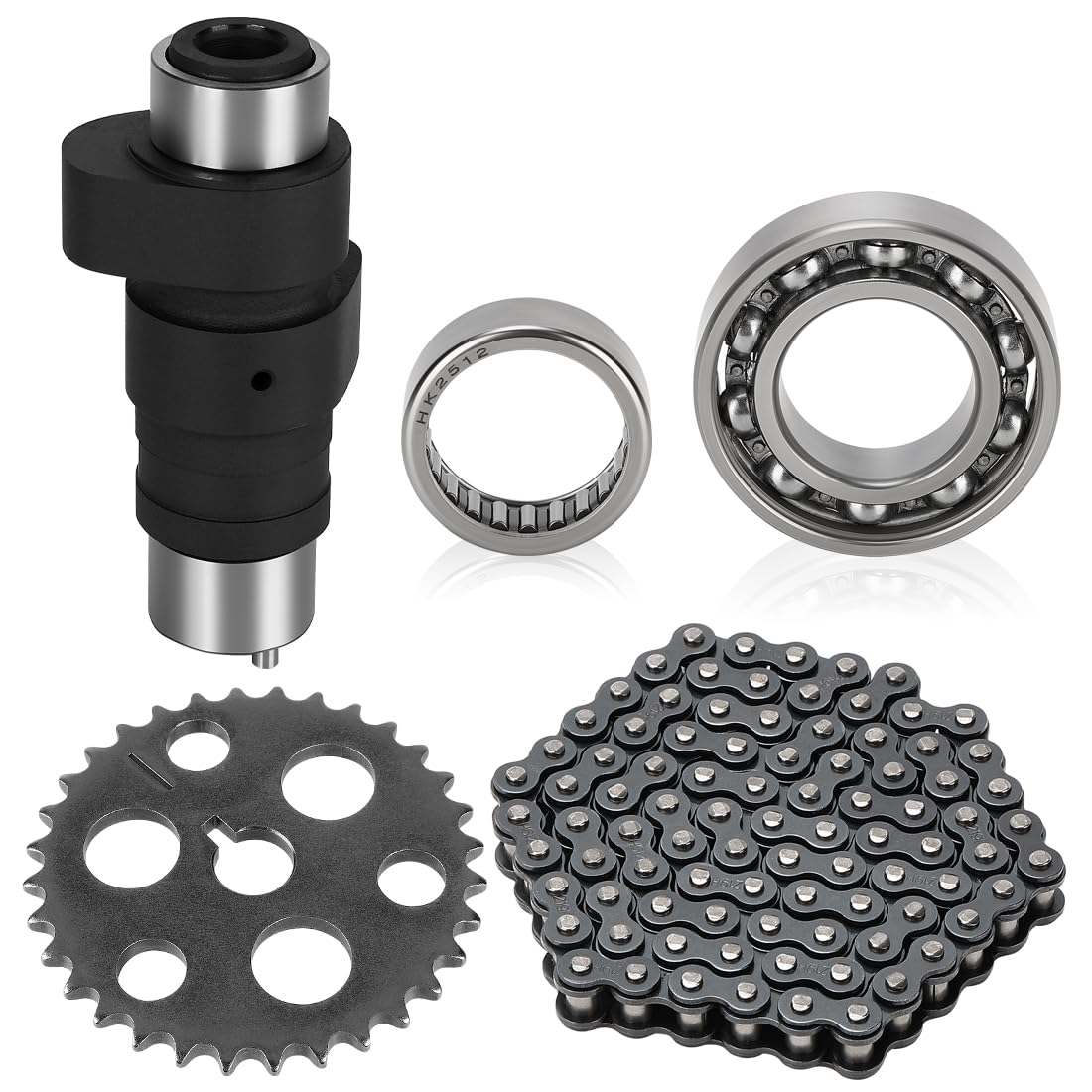 Kit árbol de levas & cadena & engranaje & rodamiento para Yama-ha Warrior Big Bear 350 YFM350X/YFM350 Moto-4 1989-2005 5UH121700000