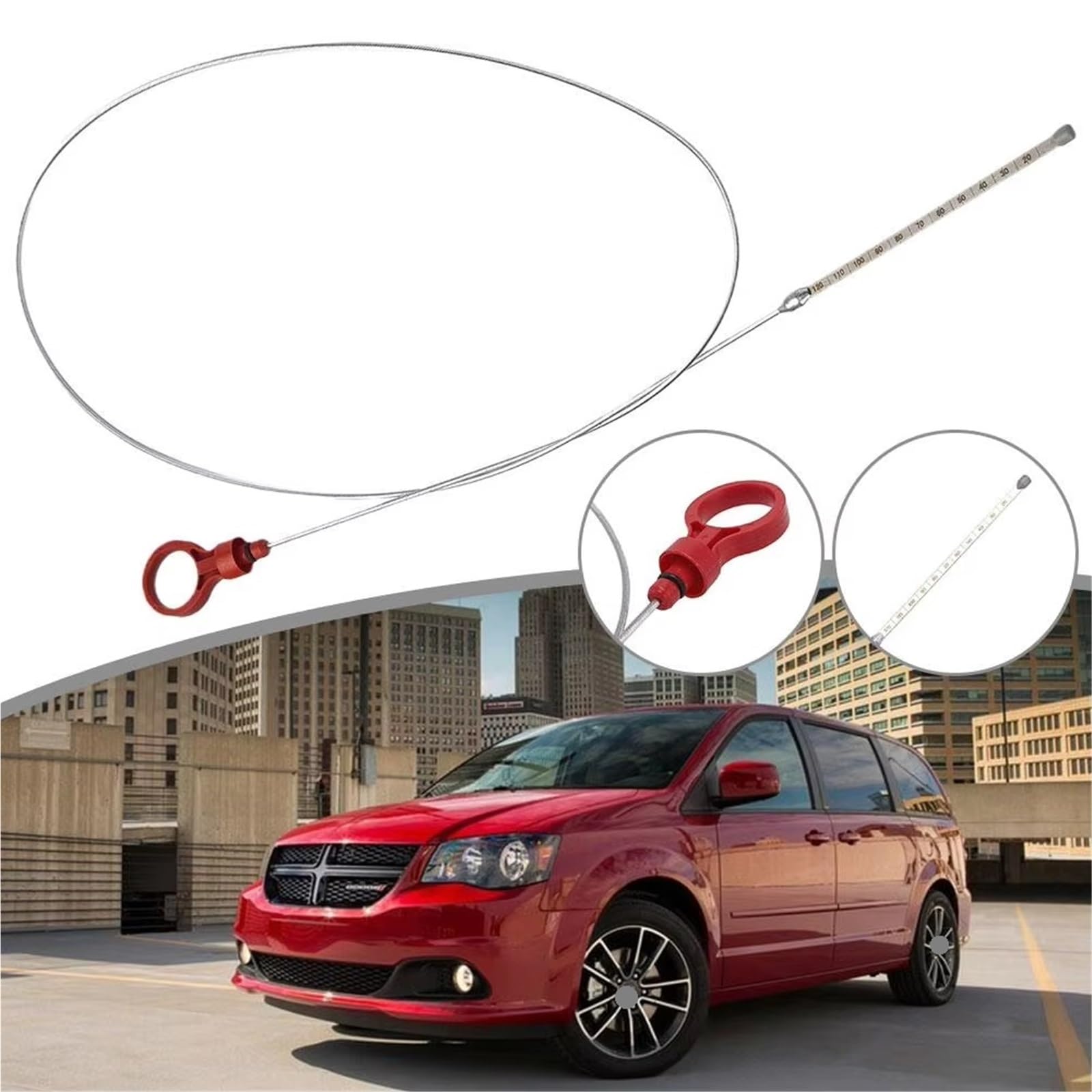 Specifiche per Dodge Avenger 2008 2009 2010 e Caliber 2007 2008 2009 2010 2011 Asta di Livello Olio Motore e Trasmissione per Auto OEM: 917327