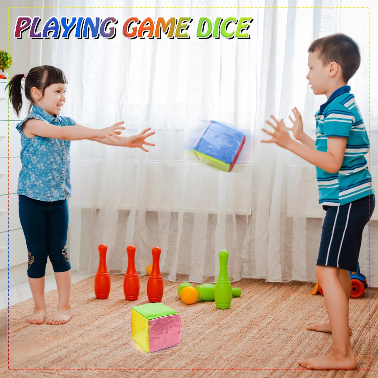 zalati Cubes - Set di 2 dadi vuoti in schiuma trasparente | FindTheDeal