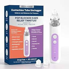 Eustachian Tube Exerciser Ear Pressure Relief Device - Portable Ear Popper for Airplane Travel Diving and Altitude Changes
