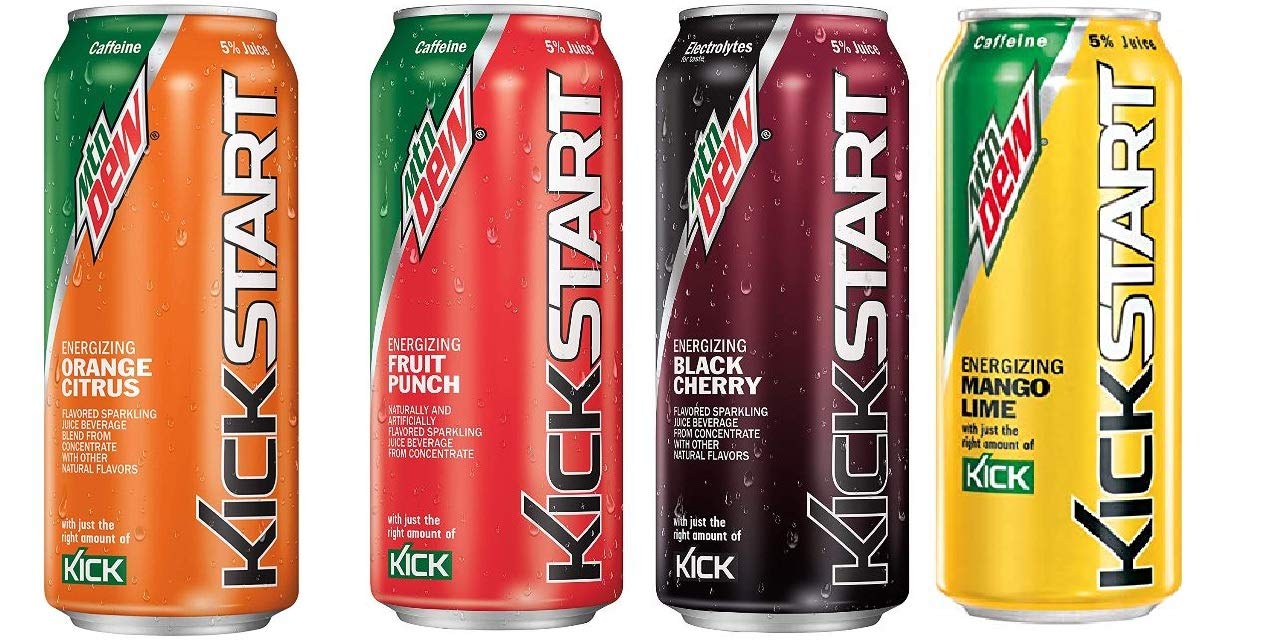 Mountain Dew Kickstart Energy Drink Variety Pack 16