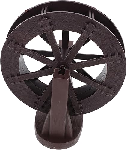 Yardwe Fuente de Feng Shui Rueda de mesa al aire libre Fuente de agua interior Hogar Mini Ruedas Pescadera Decoraciones Rockery Water Accesorio