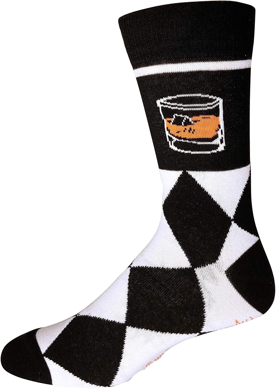 Fancy Bourbon Drinking Men's Socks | Bourbon Gift for Men Funny Novelty Fashion Dress Socks | Unique Gifts for Bourbon Whiskey Lovers | Fun Bourbon Themed Novelty Apparel - Image 6