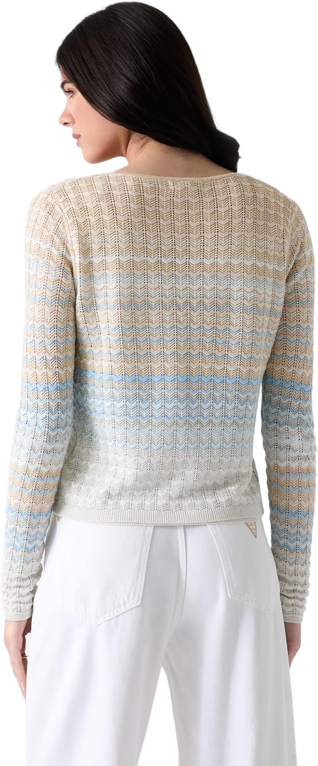 Guess Womens Eco Long Sleeve Rosalyn Cover Shoulder Sweater