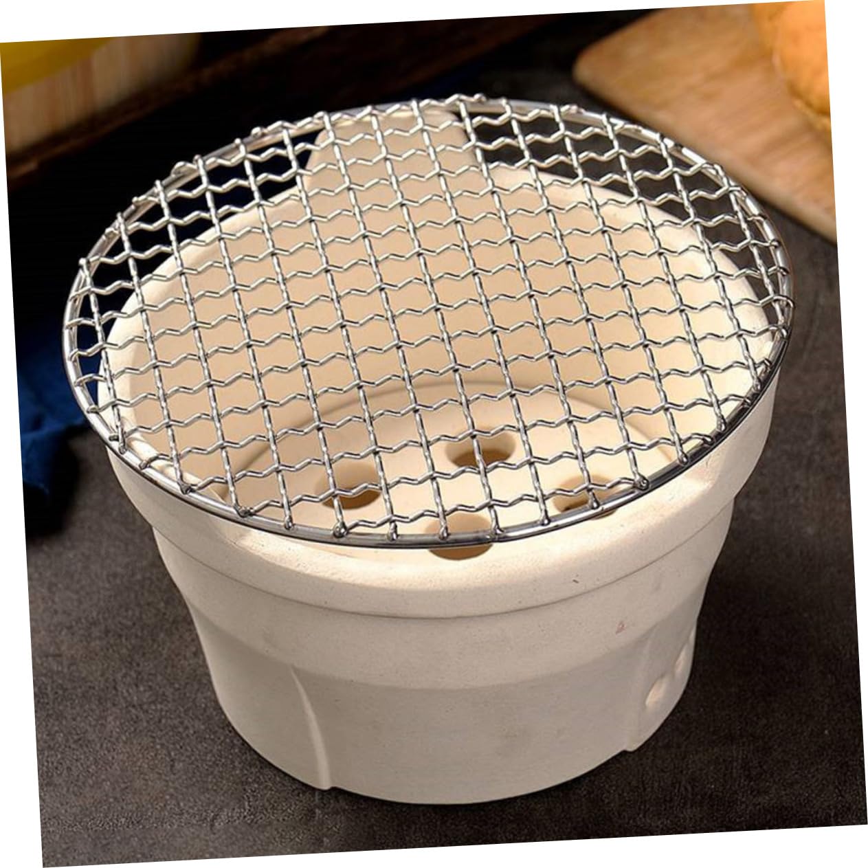 Yardwe Tragbares Holzkohle-Grill-Set – Japanischer Tischgrill, 20 X 20 Cm, Für Indoor & Outdoor