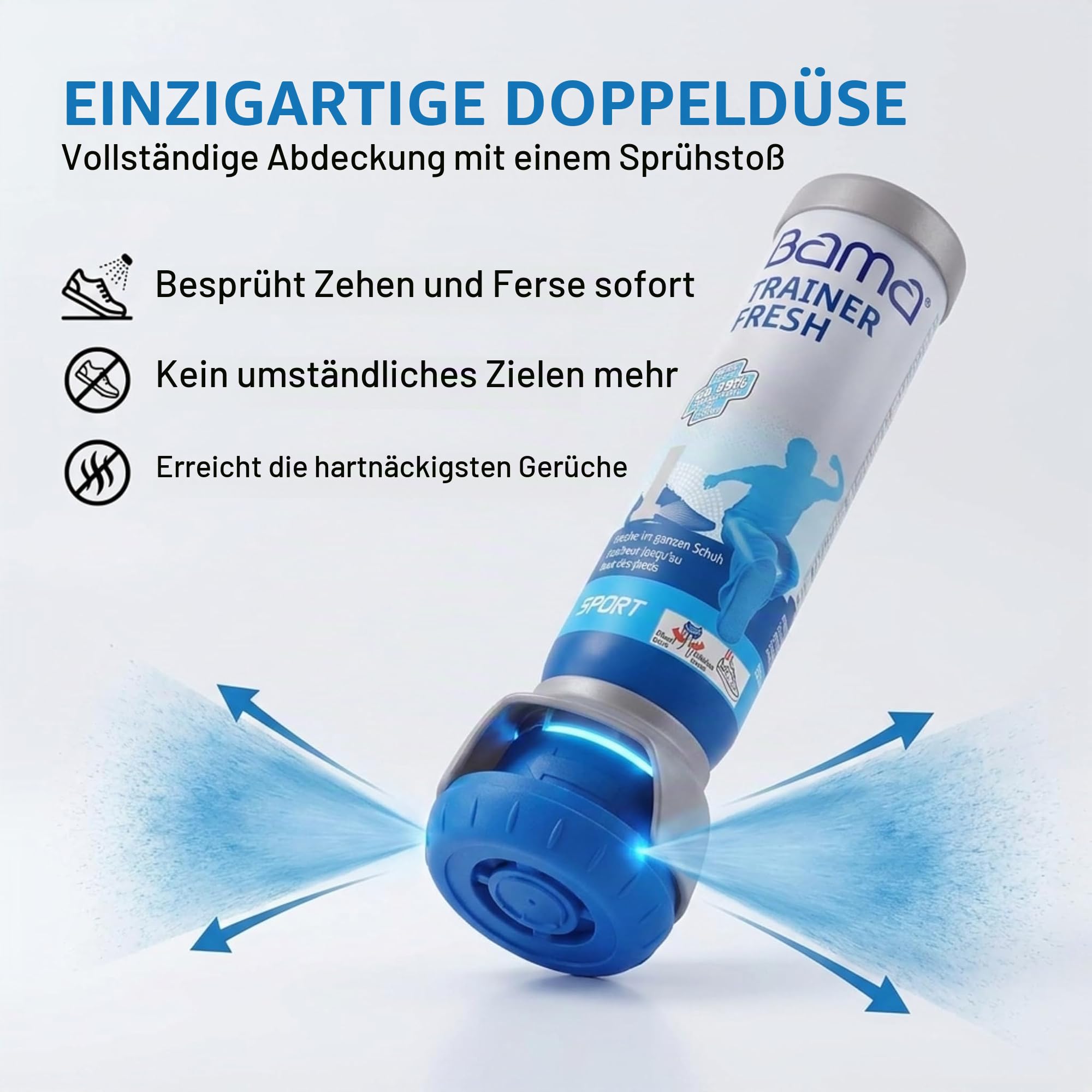 Schuhdeo antibakteriell 6 x 100 ml – Schuhspray gegen Geruch – Bama