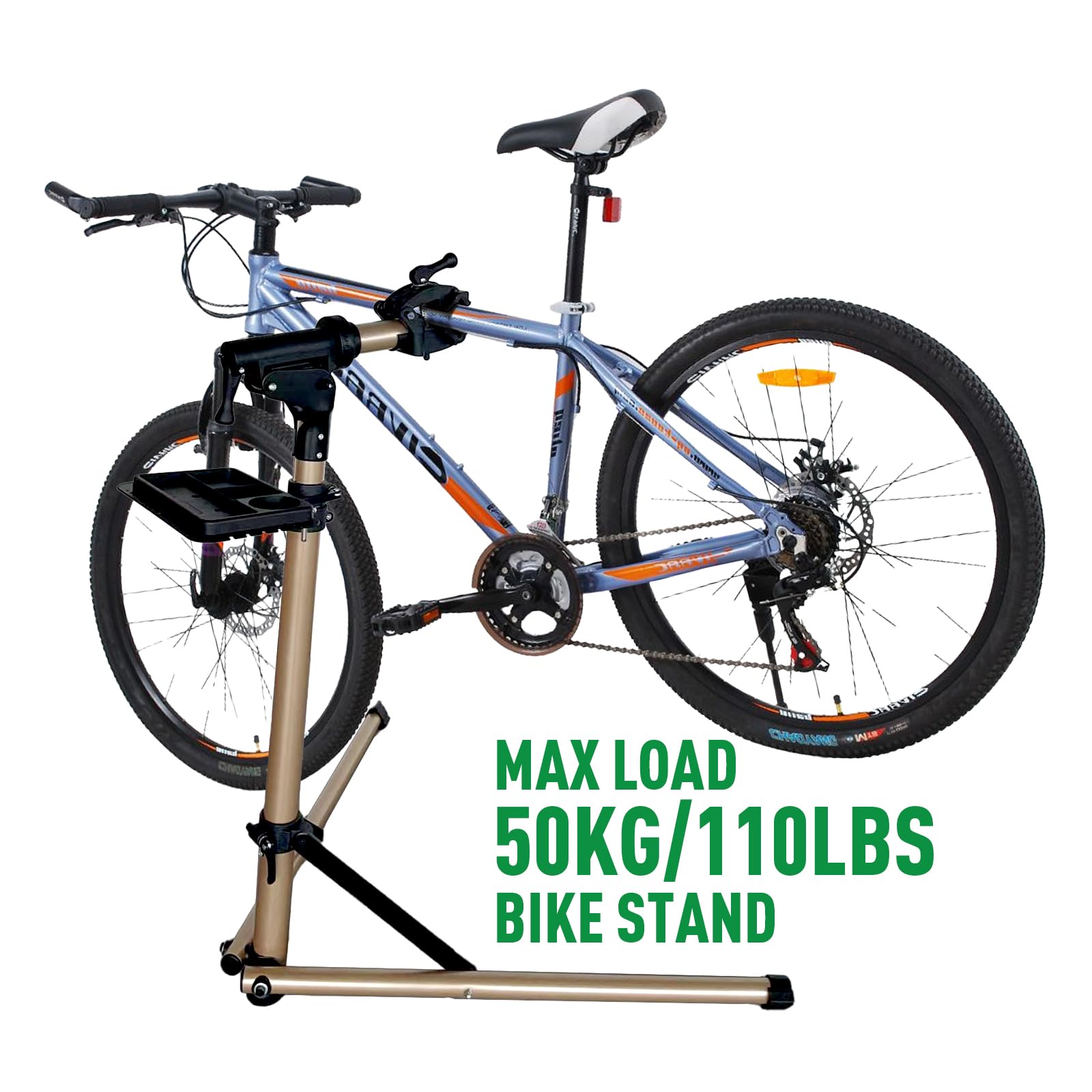 MR DIY TOOLS Bike Repair Stand Bicycle Stand for Mechanic Maintenance Rack Road Mountain Lightweight & 360 Adjustable Quick Release Portable Whole Aluminum Alloy for MTB Max 110lbs