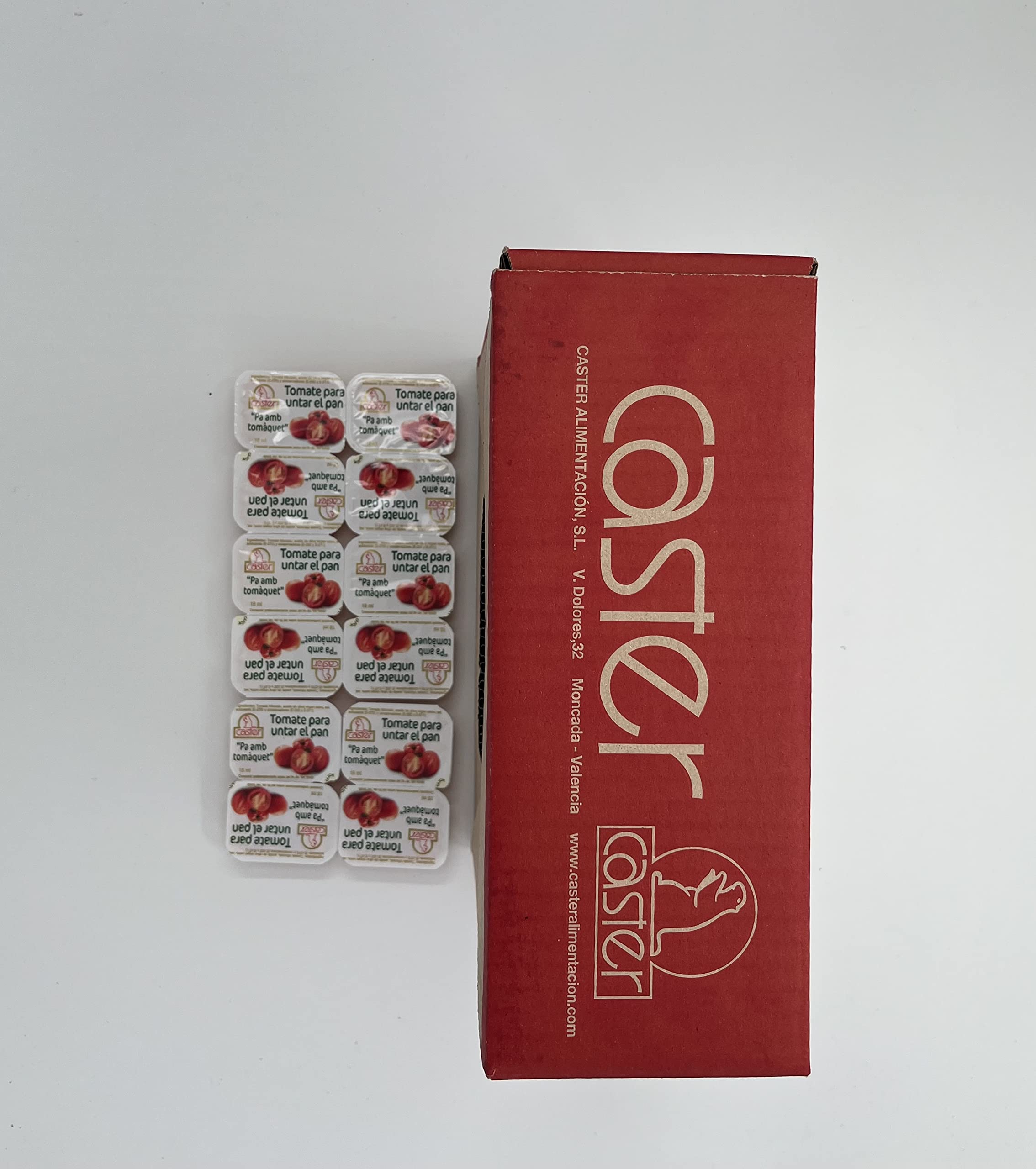 Tomate Natural Triturado Monodosis 144 Tarrinas 18gr Aceite Oliva Virgen Extra