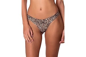 Leopard Brazilian Bikini Bottom for Women with Cheeky Cut