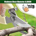Pruning Shears, Garden Shears, 2 Pack Gardening Tools, Pruning Shears for Gardening, Pruning Snip, Garden Clippers,Hand Bypass Pruner for Florist, Yard and Orchard Plant