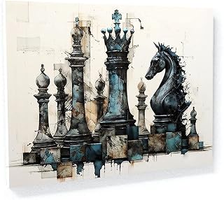 Sense Canvas Chess Piece Create Complex Rook 30 Canvas Art - Home Decor Wall Art Print Poster Painting Large 40x30 / 0.75"