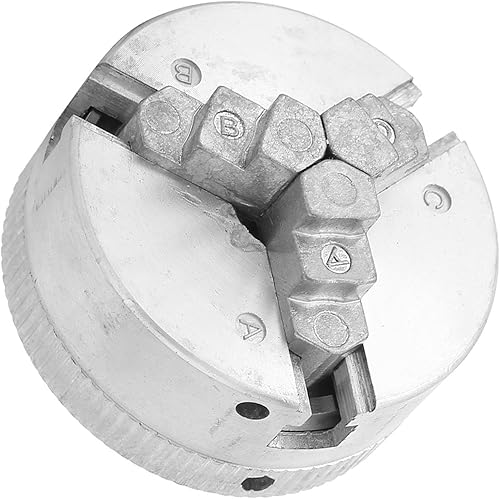 Miniatura 4 de Z011 Micro Torno Mandril, Aleación de Zinc 3-Jaw Chuck Clamp Accesorio con Dos Varillas de Bloqueo para Mini Torno de Metal