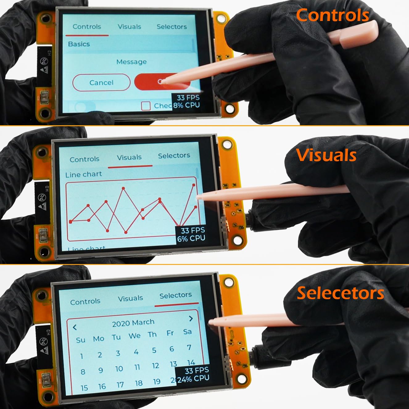 2 módulos de pantalla TFT LCD ESP32-2432S028R de 2.8 pulgadas ESP32