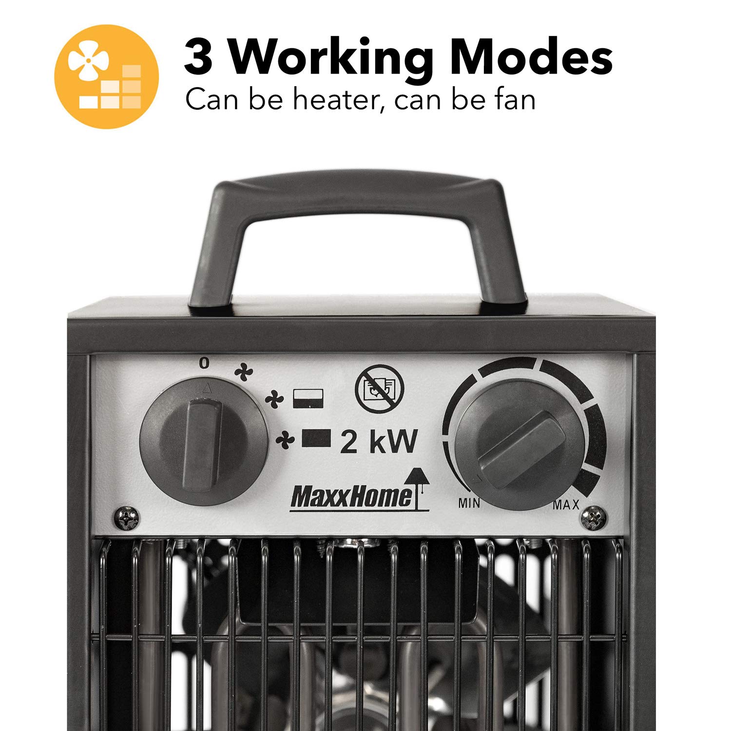 Radiateur Soufflant Céramique - FOSMET - 800W - Affichage LED - Anti- Surchauffe - Rapide - Bricolage