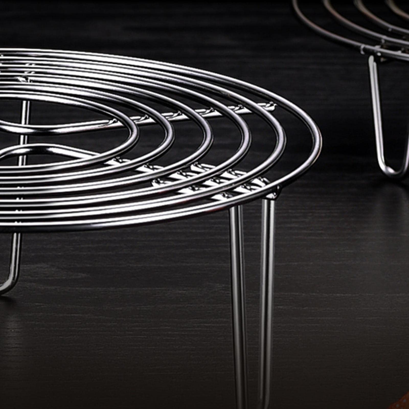 Grille de Cuisson Ronde, Grille Vapeur Pratique en Acier Inoxydable, Hauteur 7 Cm, Ustensile pour Cuisson Vapeur, Casserole, Four, 11.02 Pouces