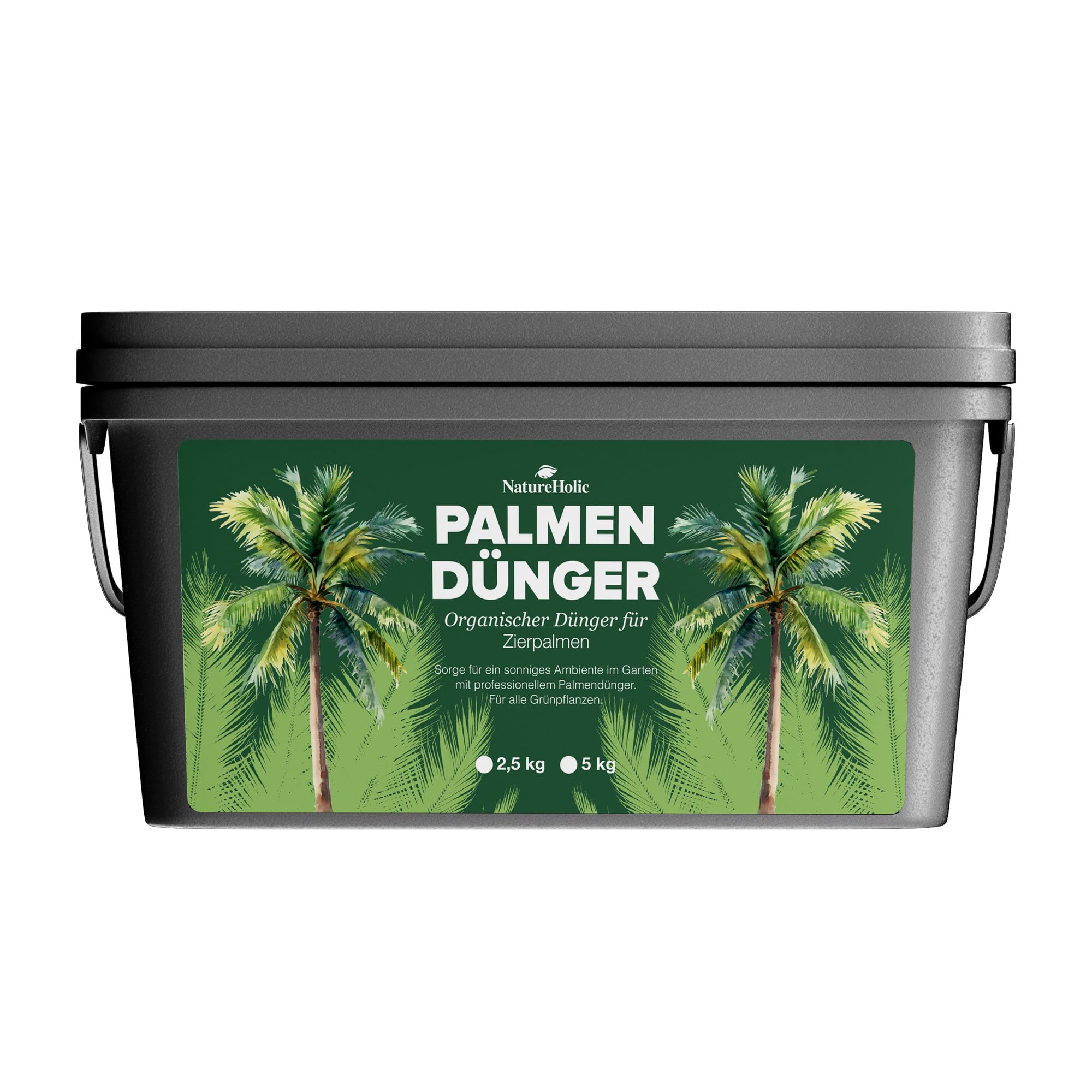 NatureHolic | Palmendünger | Pellet Volldünger für Grünpflanzen | Für Hanfpalme & Garten | Organischer NPK Dünger | 2.5 kg
