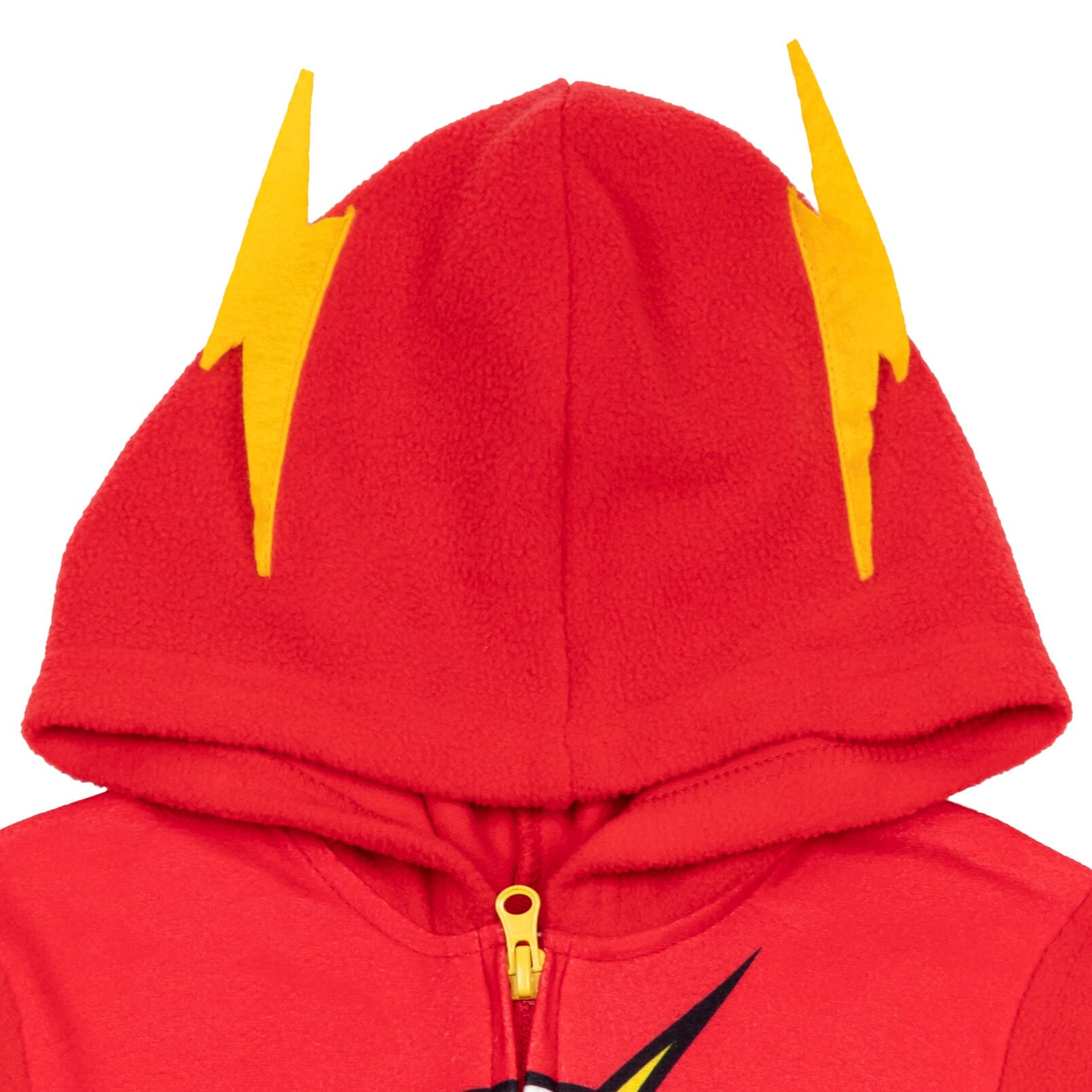 DC Comics Justice League The Flash Toddler Boys Hooded Onesie Pajama Coveralls 3T