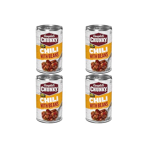Miniatura 23 de Campbell's Chunky Chili picante y picante con frijoles, lata de 19 onzas (12 unidades)