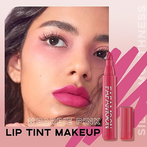 Miniatura 2 de Marcador de manchas de labios, lápiz labial rosa nude, delineador de labios líquido, fórmula hidratante e impermeable, lápiz labial natural de