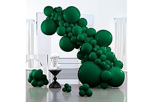 PartyWoo Forrest Green Balloons, 127 Pcs Deep Hunter Green balloons