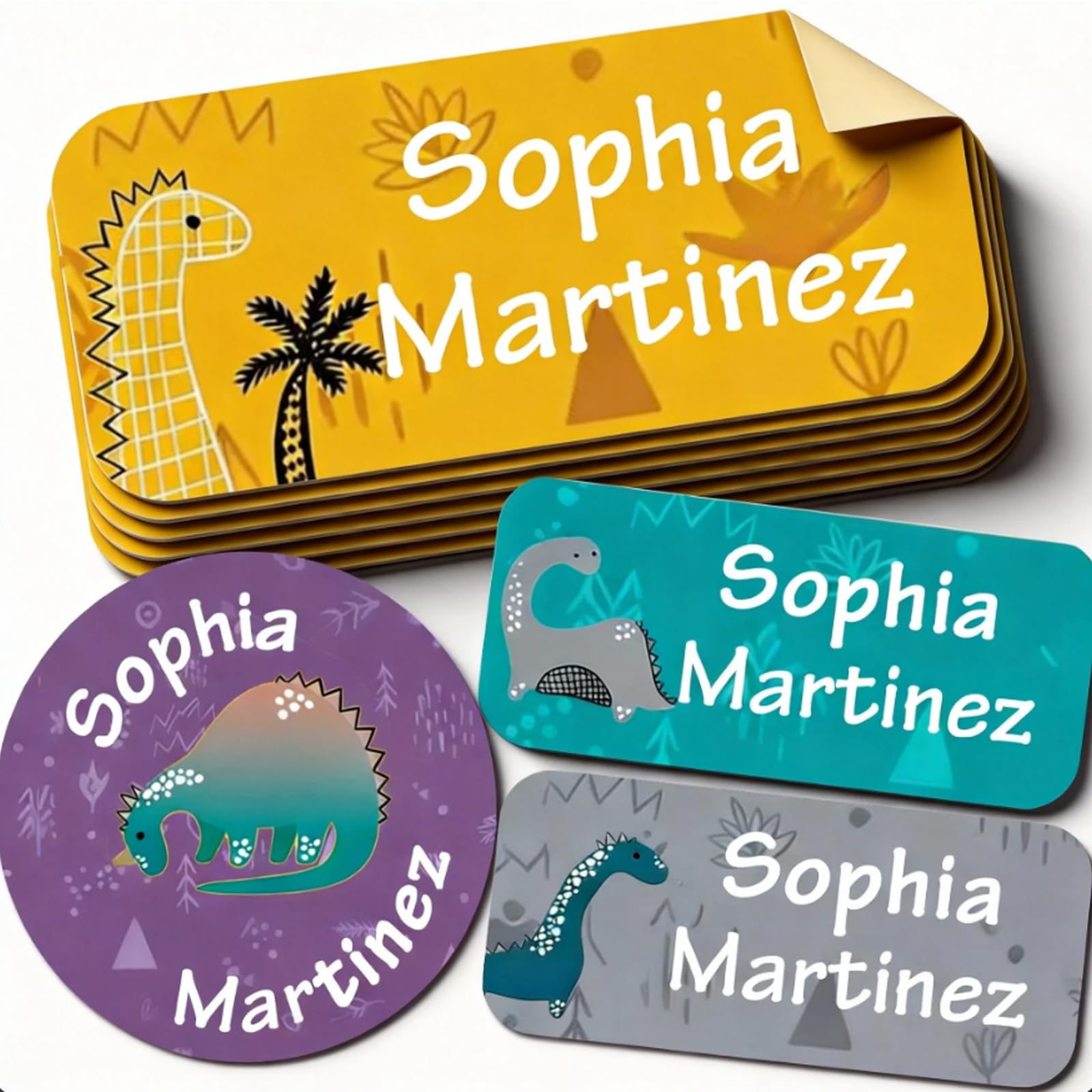 Personalized Daycare Name Labels for Kids (135 Labels) Custom Waterproof Name Stickers for Child Clothing Tag, Bottles,Camp，Lunch Boxes and School Supplies