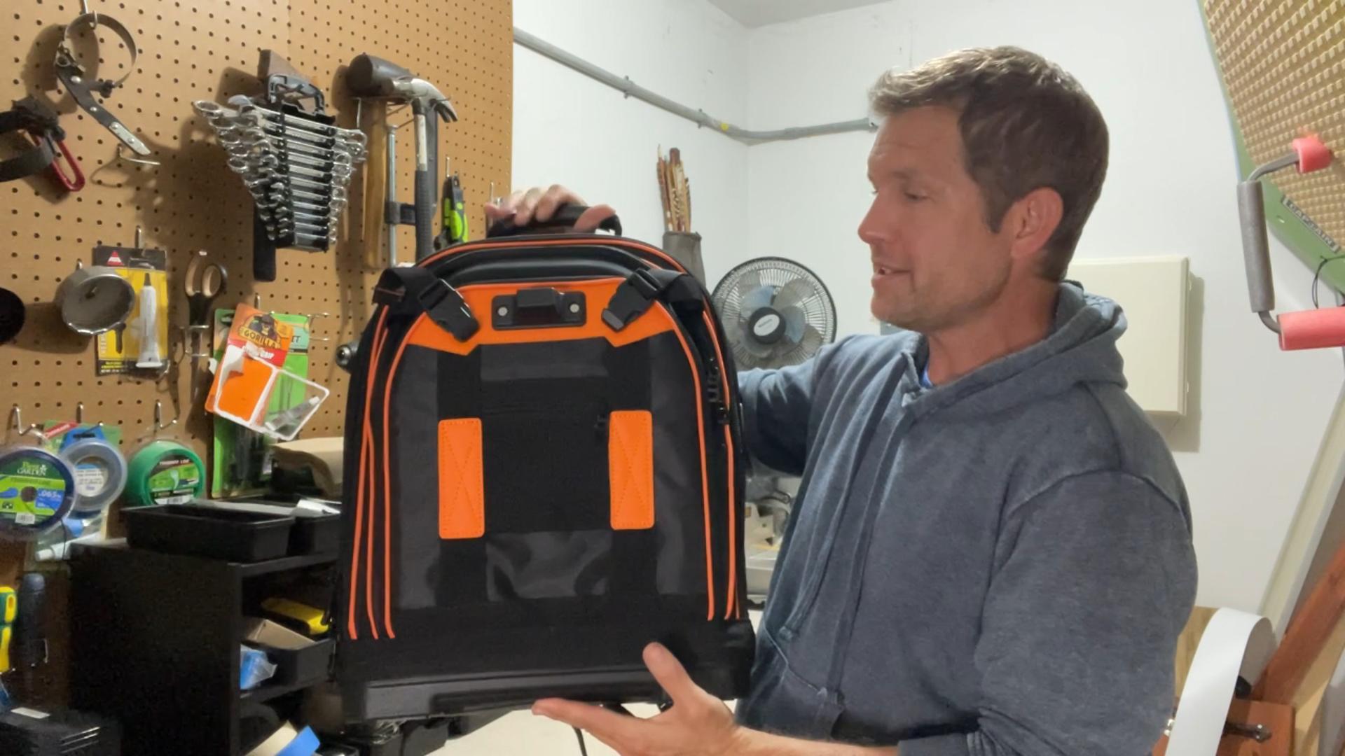 Amazon.com: FUZVOL Heavy Duty Tool Backpack, Hard Shell Tool Bag