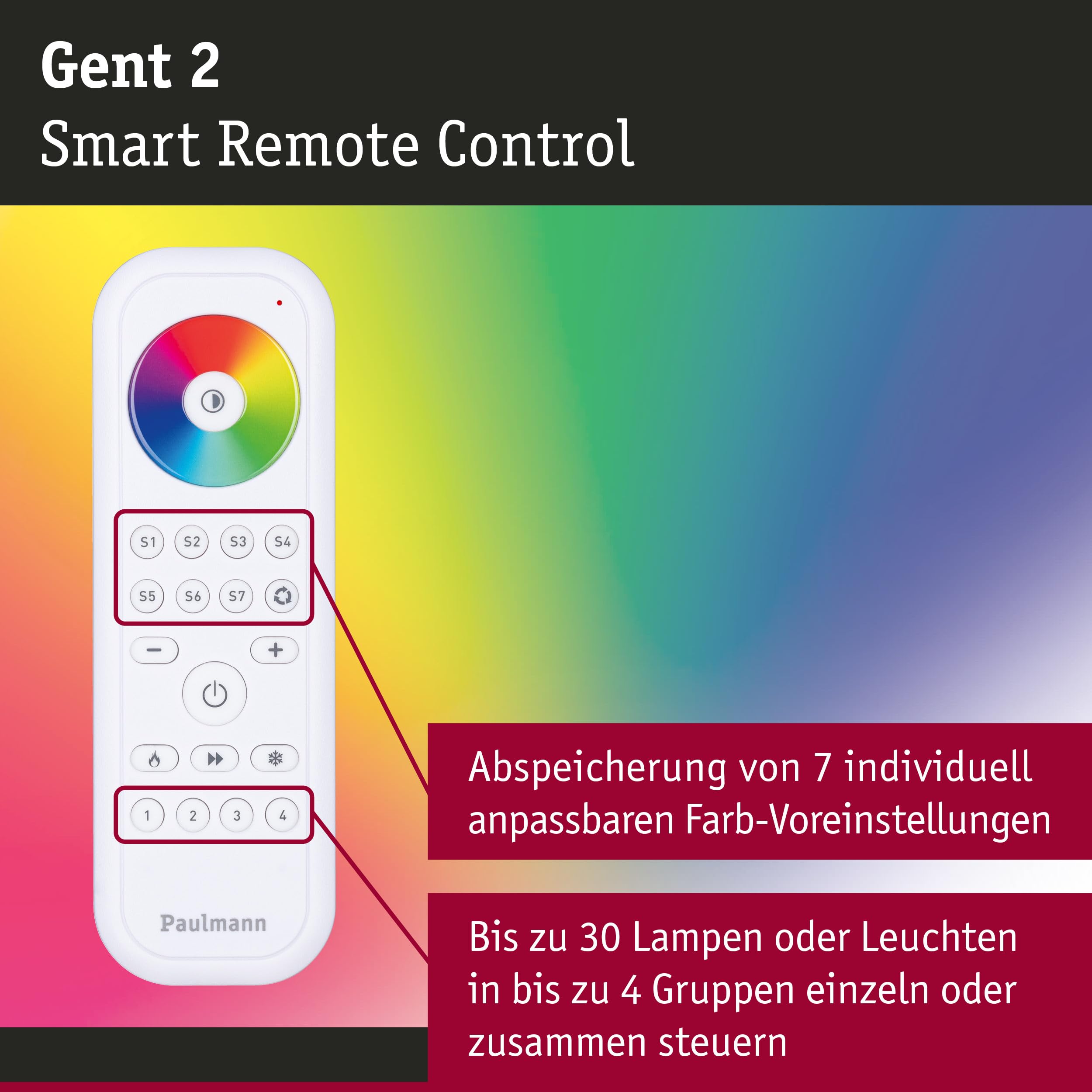 Paulmann 50140 Remote Gent White Smart Control, Material: Plastic - Image 3
