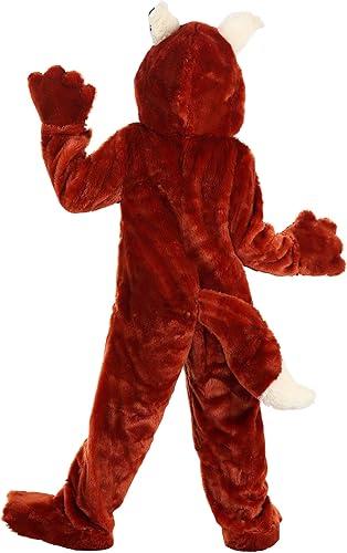 Miniatura 2 de Disfraz de zorro para niños, overol de felpa con capucha, mitones, fundas para pies, cola