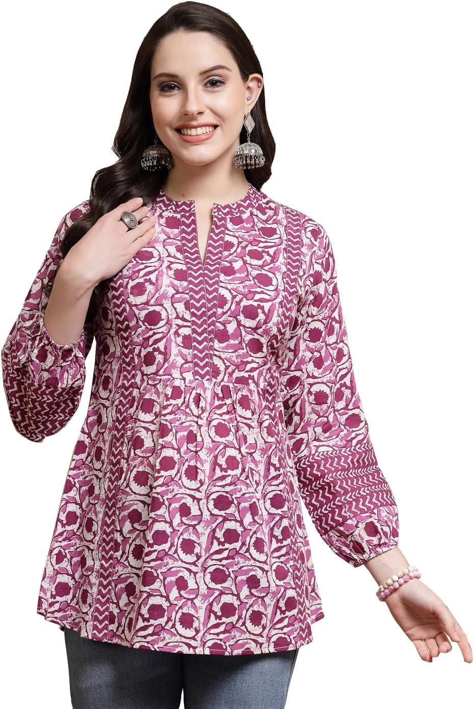 Stylum Women's Floral Printed Cotton Top