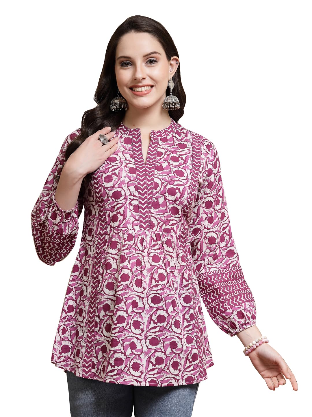 Stylum Women’s Floral Printed Cotton Top Stylum Women’s Floral Printed Cotton Top