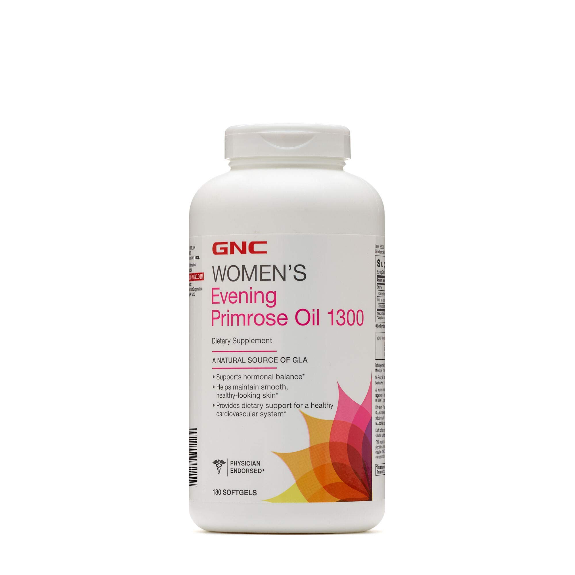 Buy GNC Women's Evening Primrose Oil 1300mg, 180 Softgels, Helps